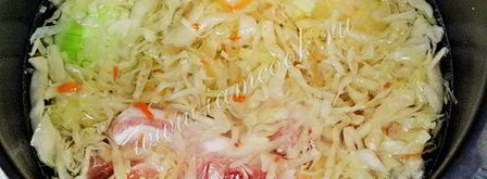 щи из квашеной капусты в мультиварке. Шаг 6