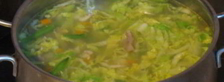 щи из пекинской капусты. Шаг 14