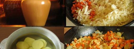 щи на утином бульоне в горшочке. Шаг 4