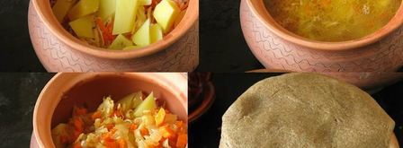 щи на утином бульоне в горшочке. Шаг 6