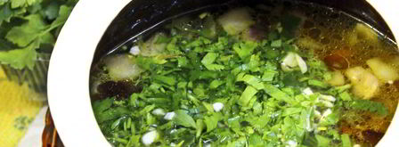 щи с курицей и грибами. Шаг 14