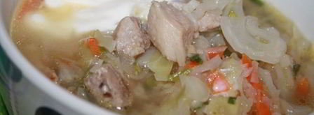 щи со свежей капустой и свиной грудинкой. Шаг 8