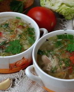 Щи со свежей капустой