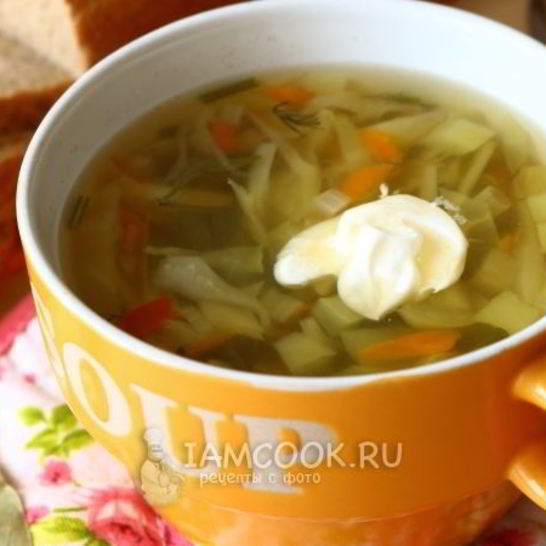 Рецепт зеленых щей из капусты