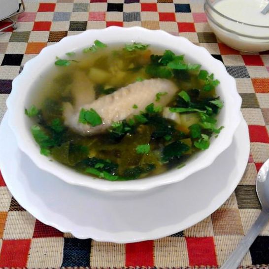 Рецепт зеленых щей с крапивой и щавелем с яйцом