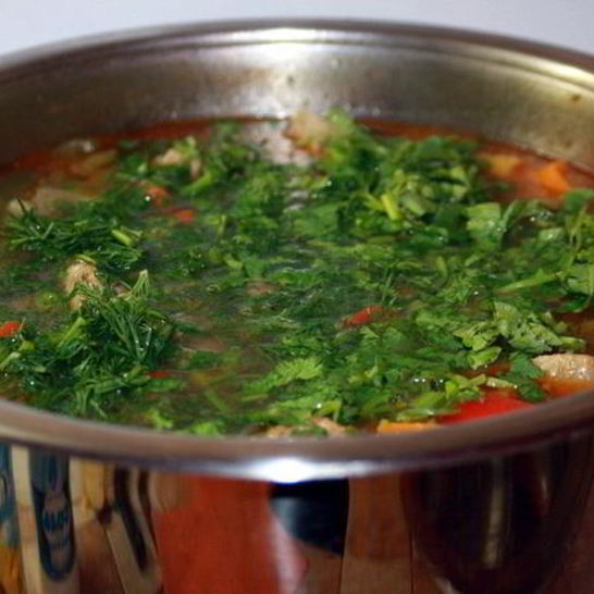 Рецепт дачной шурпы из баранины