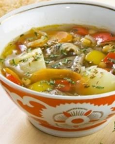 Шурпа из баранины с нутом