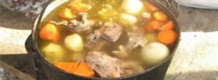 шурпа из свинины на костре. Шаг 5