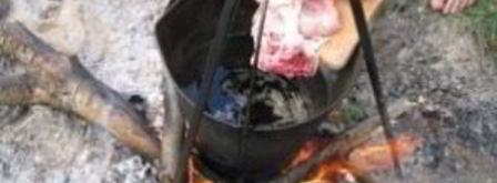 шурпа из утки на костре. Шаг 3