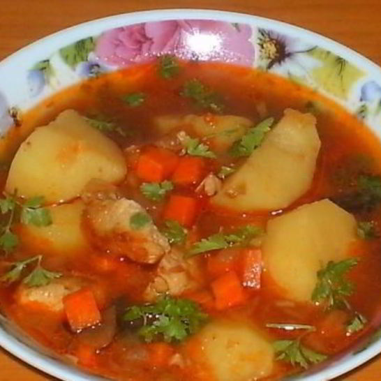 Рецепт шурпы со свининой