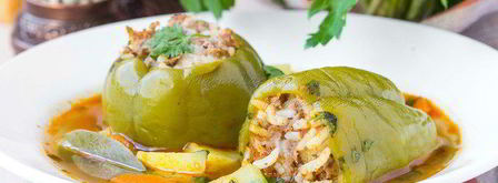 суп с фаршированными перцам дулма-шурпа. Шаг 13