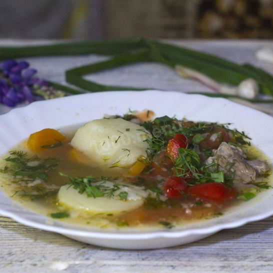 Рецепт супа шурпа из говядины в казане