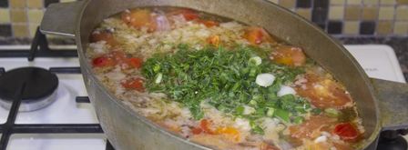 суп шурпа из говядины в казане. Шаг 25