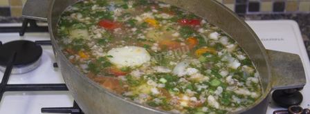 суп шурпа из говядины в казане. Шаг 26