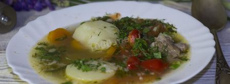 суп шурпа из говядины в казане. Шаг 28