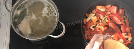 суп шурпа из курицы. Шаг 7