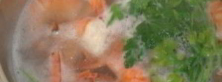 сливочный суп с морепродуктами. Шаг 4