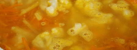 сливочный суп с цветной капустой. Шаг 4