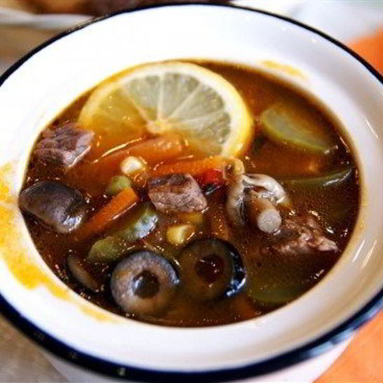 Рецепт сборной мясной солянки