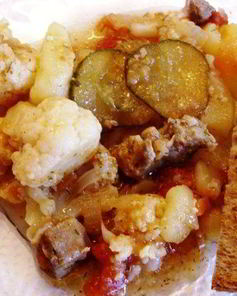 Солянка овощная с мясом