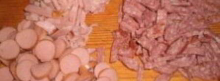 солянка с колбасой и грибами. Шаг 6