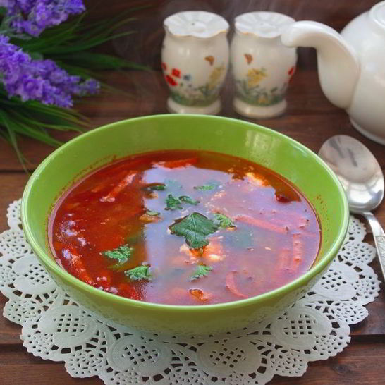 Рецепт солянки с курицей и колбасой