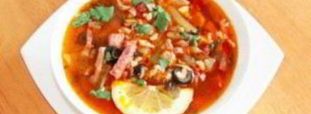 солянка с томатной пастой. Шаг 10