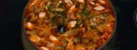 солянка сборная с картошкой. Шаг 8