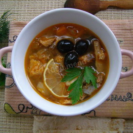 Рецепт супа рыбная солянка классическая