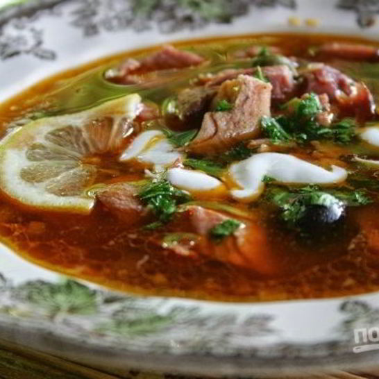 Рецепт супа-солянки