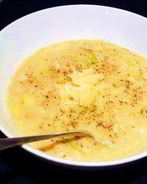 Суп из порея и нута