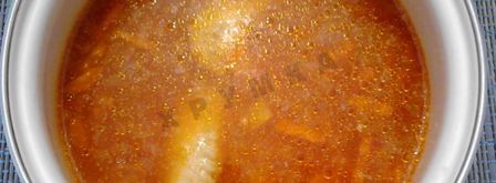 суп харчо с картошкой рисом и курицей. Шаг 13