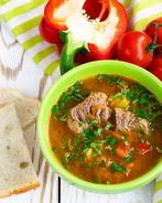 Суп Харчо с копченой солью