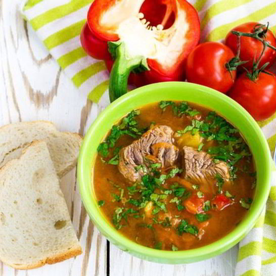 Рецепт супа харчо с копченой солью