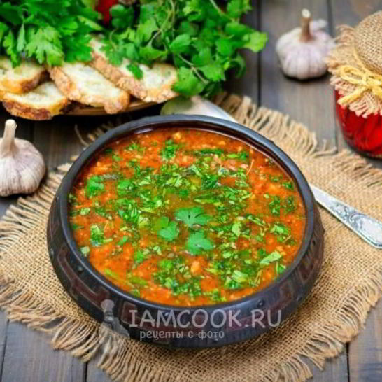 Рецепт супа харчо с курицей и рисом