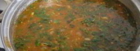 вегетарианский суп харчо. Шаг 13