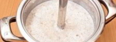 грибной суп-пюре из шампиньонов. Шаг 7