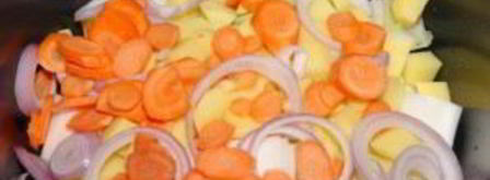 картофельный суп-пюре с гренками. Шаг 3