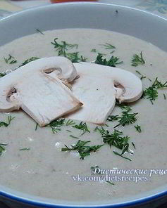 Картофельный суп-пюре с грибами