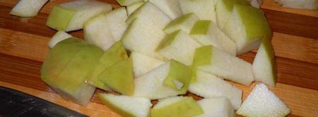 холодный мятный суп-пюре с яблоком и огурцом. Шаг 3