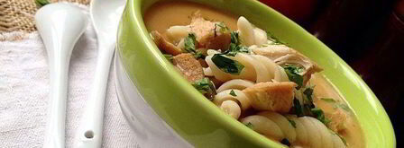 куриный суп-пюре с макаронами. Шаг 6