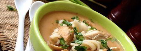 куриный суп-пюре с макаронами. Шаг 7