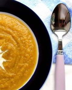 Морковный суп-пюре с щавелем