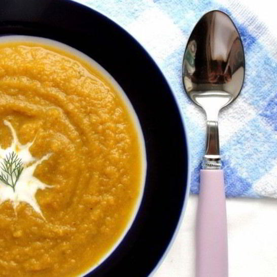 Рецепт морковного супа-пюре с щавелем