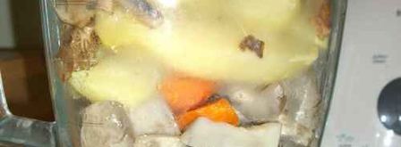 суп-пюре грибной с беконом. Шаг 13