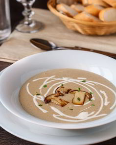 Суп-пюре из белых грибов