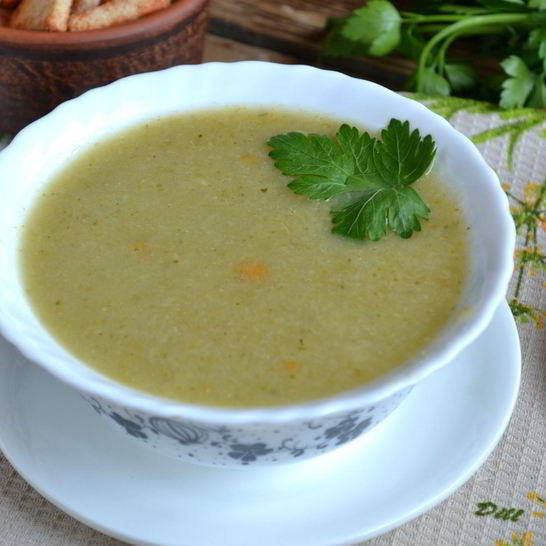 Рецепт супа-пюре из брокколи и цветной капусты