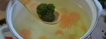 суп-пюре из брокколи и цветной капусты. Шаг 4