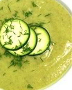 Суп-пюре из кабачков с сыром