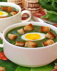 Суп-пюре из шпината